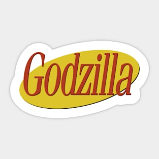 Godzilla Seinfeld Sticker